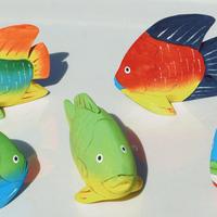 Peces en balsa