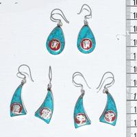 Aretes turquesas